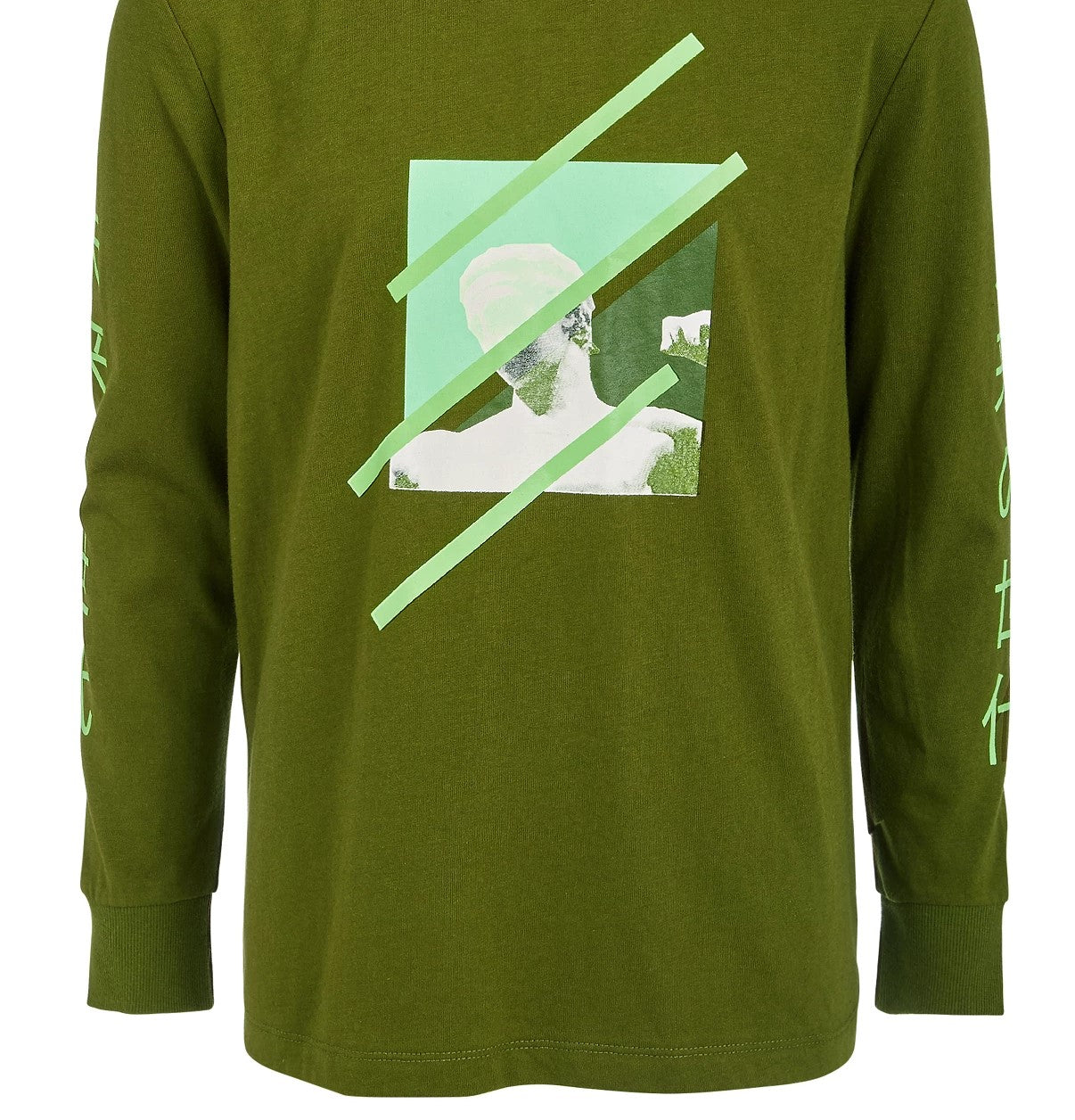 Camiseta estampada gráfica Ideology Big Boys, tamanho grande, verde