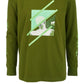 Camiseta estampada gráfica Ideology Big Boys, verde, tamanho médio