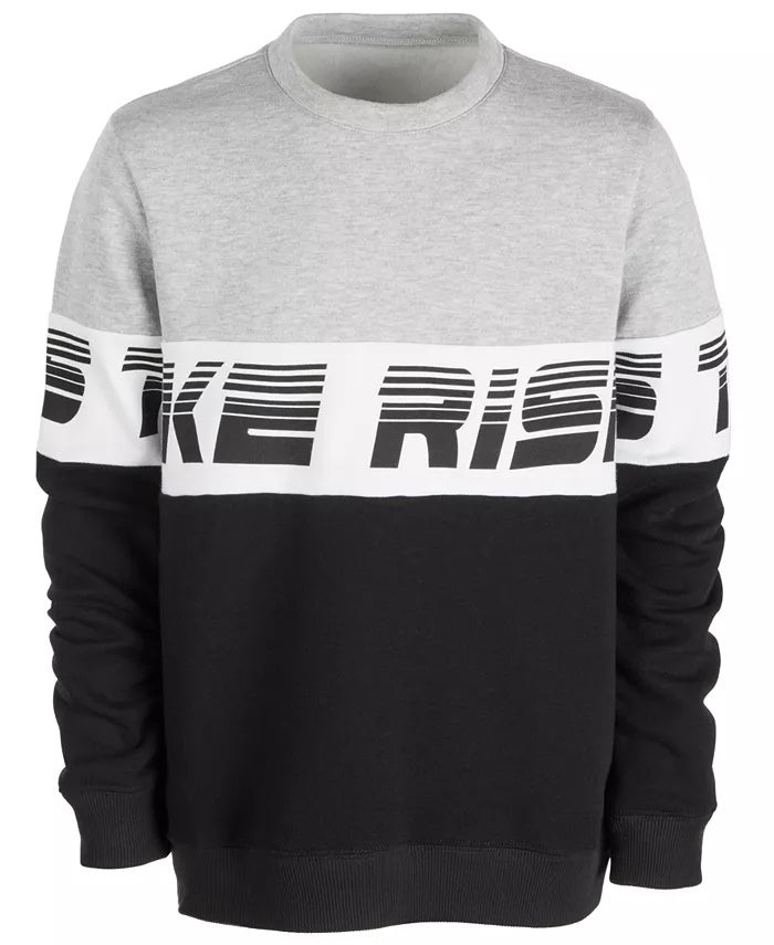 Ideologia Big Boys Moletom Colorblocked Preto Tamanho Grande