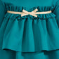 Vestido infantil com babados e laço Scuba First Impressions para meninas, verde, tamanho 18 meses