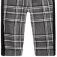 Calça xadrez listrada de veludo para bebês meninos First Impressions cinza escuro tamanho 18 meses