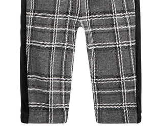 Calça xadrez listrada de veludo para bebês meninos First Impressions cinza escuro tamanho 18 meses