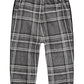 Calça xadrez listrada de veludo para meninos First Impressions, cinza escuro, tamanho 24 meses