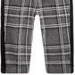 Calça xadrez listrada de veludo para meninos First Impressions, cinza escuro, tamanho 24 meses