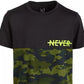 Camiseta com estampa gráfica e blocos de cores Ideology Big Boys, preta, tamanho pequeno
