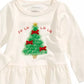Camiseta Peplum com Estampa de Árvore de Tule para Bebê Menina First Impressions, Branca, Tamanho 3-6 Meses