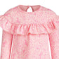 Vestido com babados e estampa encantada First Impressions para bebês meninas, rosa, tamanho 18 meses