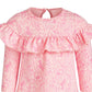 Vestido com babados e estampa encantada First Impressions para bebês meninas, rosa, tamanho 3-6 meses