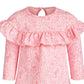 Vestido com babados e estampa encantada First Impressions para bebês meninas, rosa, tamanho 6 a 9 meses