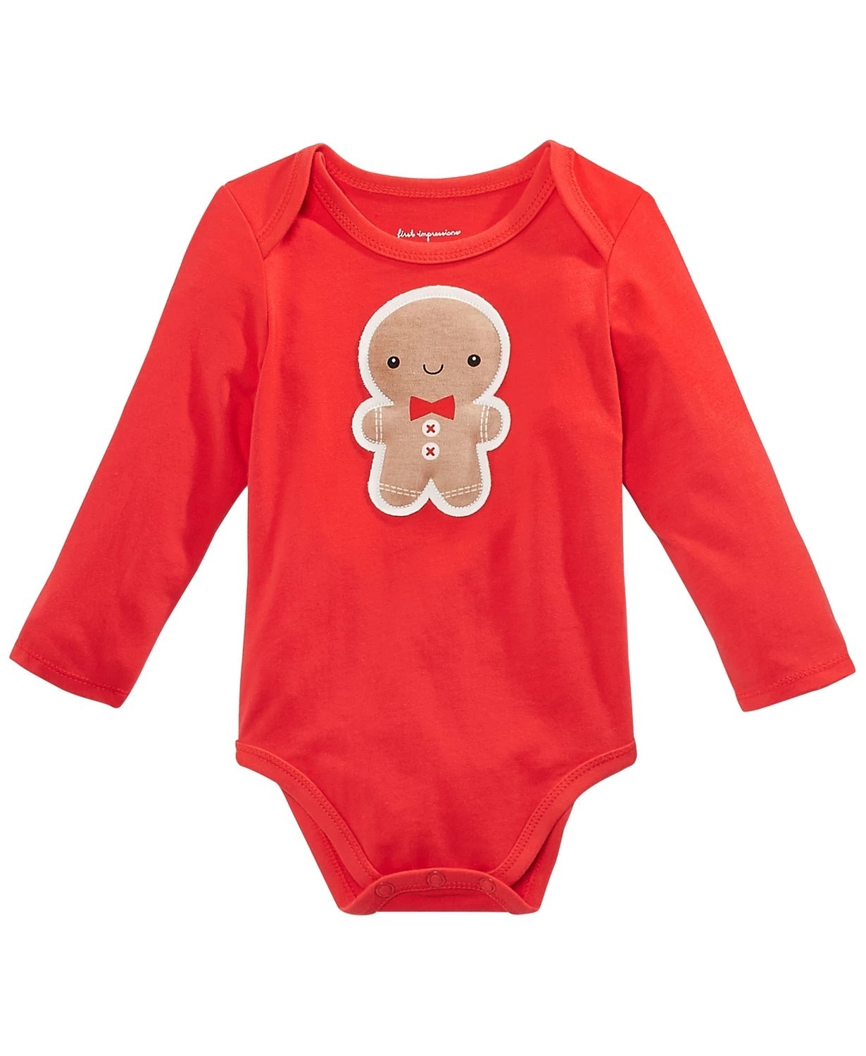 Body de gengibre para meninos First Impressions, vermelho, tamanho 3 a 6 meses