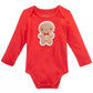 Body de gengibre para meninos First Impressions, vermelho, tamanho 6 a 9 meses
