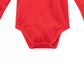 Body de gengibre para meninos First Impressions, vermelho, tamanho 6 a 9 meses