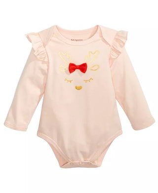 Body Rena para Bebê Menina First Impressions Rosa Tamanho 6-9 Meses