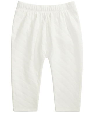 Calça acolchoada First Impressions para bebê menina, branca, tamanho 3 a 6 meses
