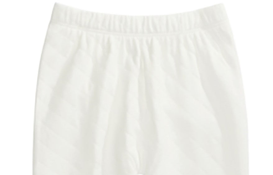 Calça acolchoada First Impressions para bebê menina, branca, tamanho 3 a 6 meses
