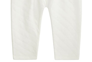 Calça acolchoada First Impressions para bebê menina, branca, tamanho 3 a 6 meses