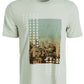 Camiseta gráfica masculina ID Ideology cinza tamanho XXX-G