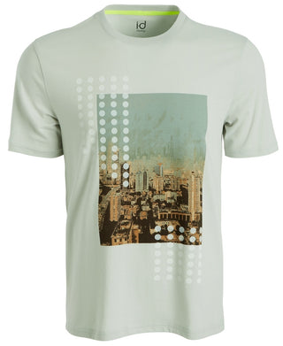 Camiseta gráfica masculina ID Ideology cinza tamanho XXX-G