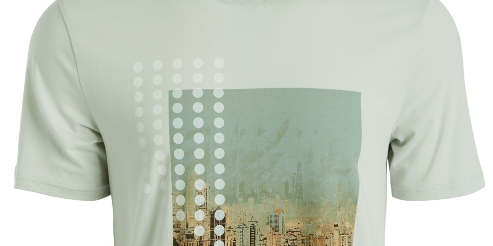 Camiseta gráfica masculina ID Ideology cinza tamanho XXX-G