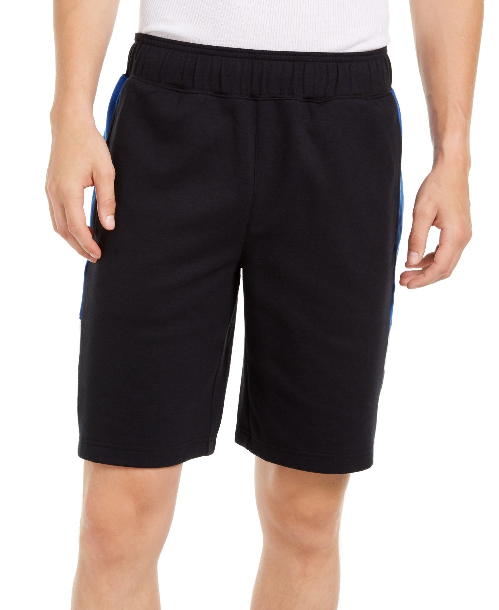 ID Ideology Shorts listrados laterais masculinos, preto, tamanho XXX-G