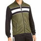 Jaqueta de corrida masculina ID Ideology Colorblocked verde escuro tamanho XXG