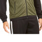 Jaqueta de corrida masculina ID Ideology Colorblocked verde escuro tamanho XXG