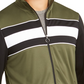 Jaqueta de corrida masculina ID Ideology Colorblocked verde escuro tamanho XXX-G