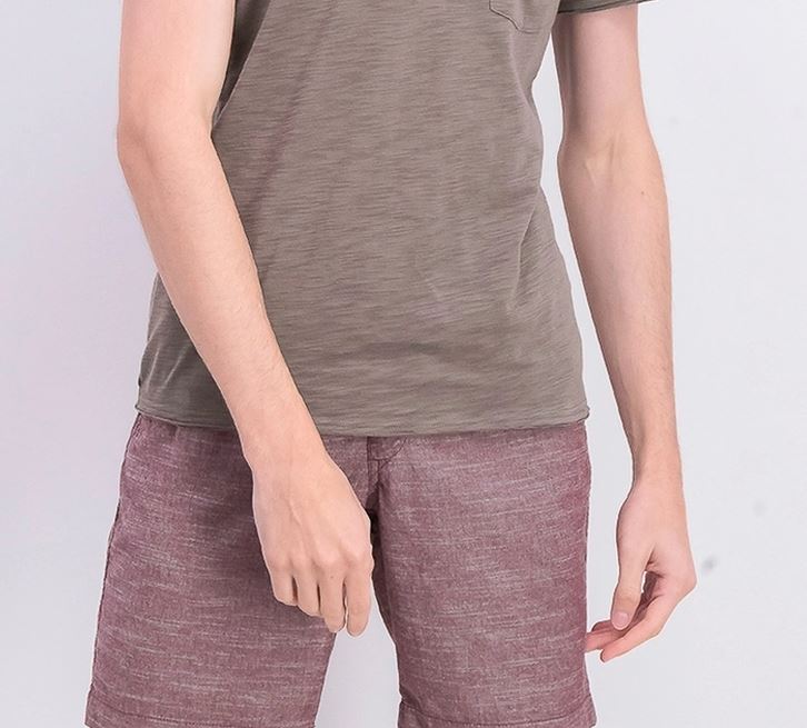 Camiseta masculina com decote em V e bolso, tamanho pequeno, da INC International Concepts