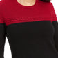 Suéter feminino com blocos de cores e pontos mistos Charter Club, vermelho, tamanho X-S