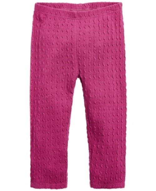 Legging texturizada para bebê menina First Impressions, roxa, tamanho 18 meses