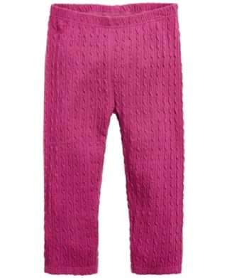Legging texturizada para bebê menina First Impressions, roxa, tamanho 18 meses