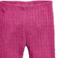 Legging texturizada para bebê menina First Impressions, roxa, tamanho 18 meses