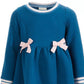 Vestido acolchoado para bebês meninas First Impressions azul escuro tamanho 18 meses