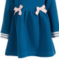 Vestido acolchoado para bebês meninas First Impressions azul escuro tamanho 18 meses