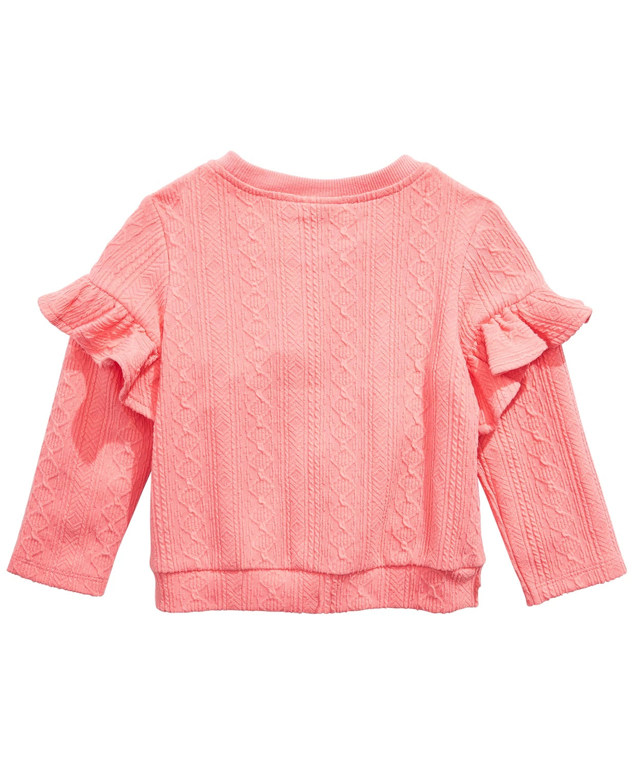 Moletom com aplique de laço First Impressions Baby Girls Rosa Tamanho 12M