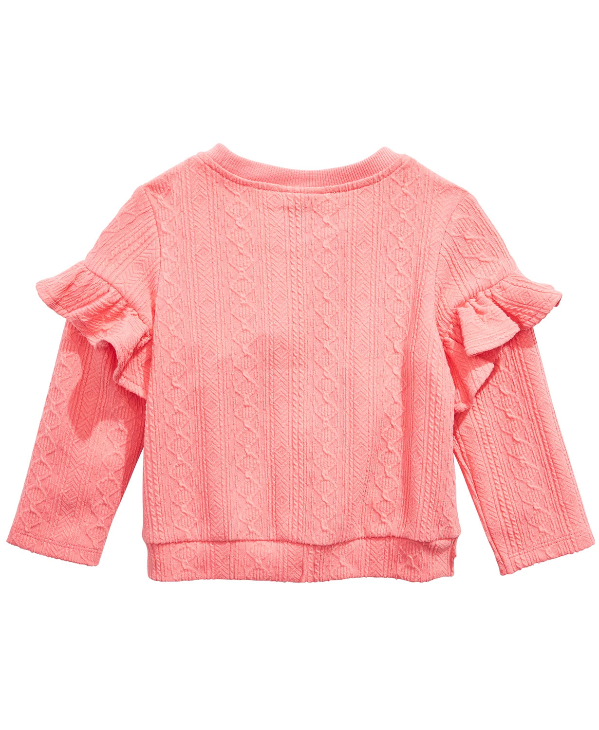 Moletom com aplique de laço First Impressions Baby Girls Rosa Tamanho 6-9 meses