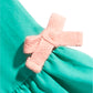 Primeiras impressões para bebês meninas blusa franzida verde tamanho 12 meses