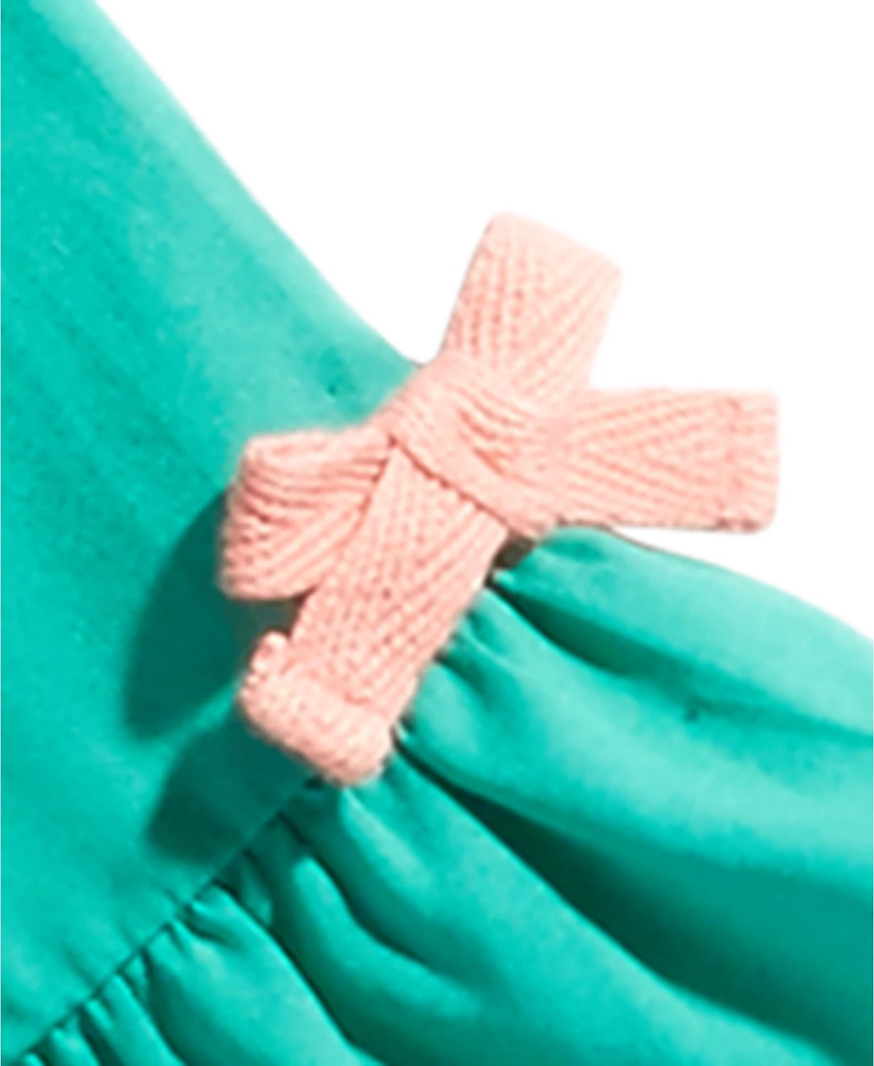 Primeiras impressões para bebês meninas blusa franzida verde tamanho 12 meses