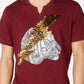Camiseta gráfica masculina INC International Concepts Lightning Tiger vermelha, tamanho médio