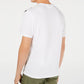 Camiseta masculina com estampa zebra da INC International Concepts, branca, tamanho XXX-G