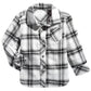 Camisa xadrez de algodão para bebês meninos First Impressions, branca, tamanho 18 meses