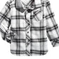 Camisa xadrez de algodão para bebês meninos First Impressions, branca, tamanho 18 meses