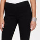 Calça jeans flare feminina da INC International Concepts, preta, tamanho 0