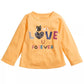 Camiseta infantil First Impressions Owl Love U amarela tamanho 18 meses