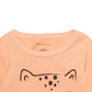 Camiseta infantil First Impressions Baby Girls Dog &amp; Cat Laranja Tamanho 18 MOS