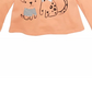Camiseta infantil First Impressions para meninas, cachorro e gato, laranja, tamanho 3-6 meses