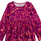 Túnica de algodão com estampa floral First Impressions Baby Girls, roxa, tamanho 12 meses