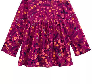 Túnica de algodão com estampa floral First Impressions para bebês meninas, roxa, tamanho 3-6 meses