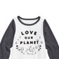 Camiseta de algodão estampada Planet Print First Impressions para bebês meninas, branca, tamanho 24 meses