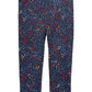 Leggings estampadas florais para bebês meninas First Impressions, pretas, tamanho 12 meses